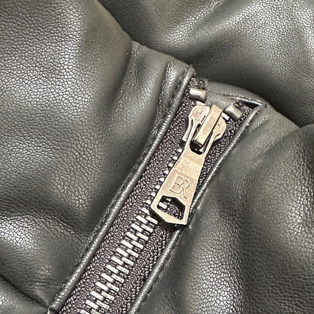 Banana Republic Black Vegan Faux Leather Puffer Vest - Picture 8 of 13